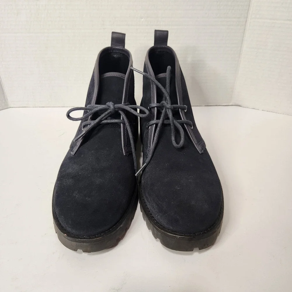 Coach Men's Designer Desert Boot‎ Size 9D Midnight Navy Color